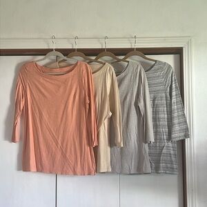Bundle of 4 Loft size Large Womens shirts